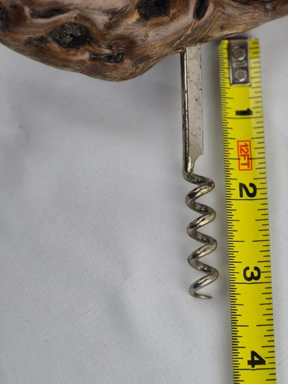 Vintage Grape Vine Burlwood Corkscrew Bottle Opener